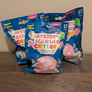 BRAND NEW Mystery Squishy Critters (Set Of 3)